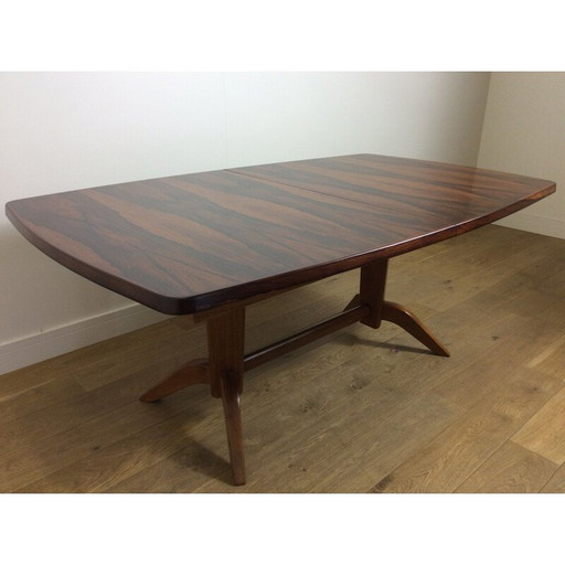 Vintage Rosewood uitschuifbare eettafel - 1960