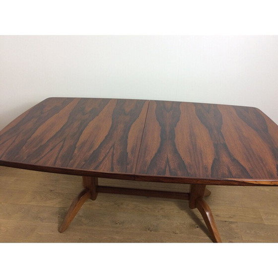 Image 1 of Vintage Rosewood uitschuifbare eettafel - 1960