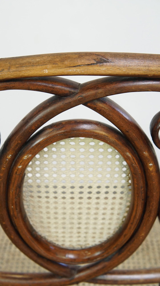 Image 1 of Vintage Thonet Design Bankje In Art Nouveau Stijl