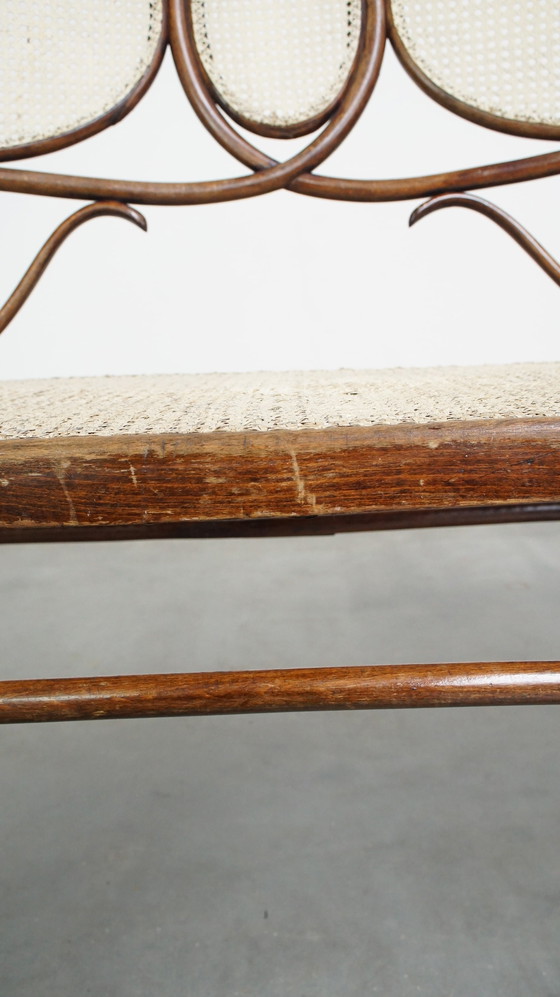 Image 1 of Vintage Thonet Design Bankje In Art Nouveau Stijl