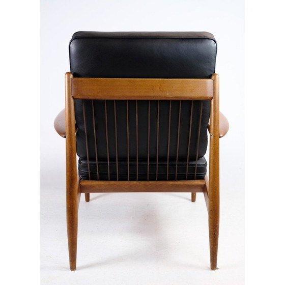 Image 1 of Vintage teakhouten fauteuil van Grete Jalk voor France and Søn, Denemarken 1960