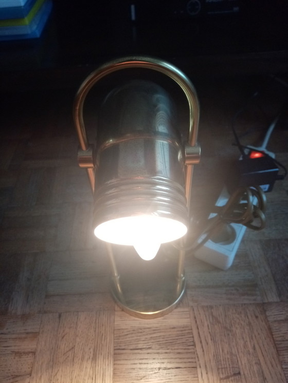 Image 1 of Duitse messing bureaulamp van Rolf Kruger 1960S