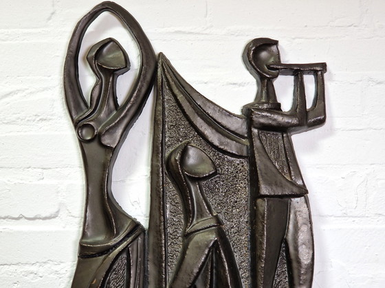 Image 1 of Keramiek Wandsculptuur Paul Vermeire, 1960s