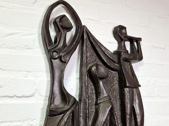 Image 1 of Keramiek Wandsculptuur Paul Vermeire, 1960s