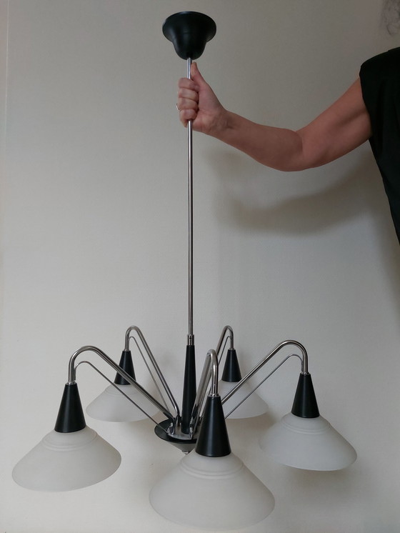 Image 1 of Vintage hanglamp uit het ruimtetijdperk