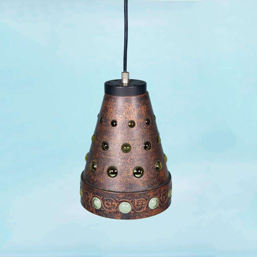 Vintage Peil & Putzler hanglamp, jaren 50/60 brutalist