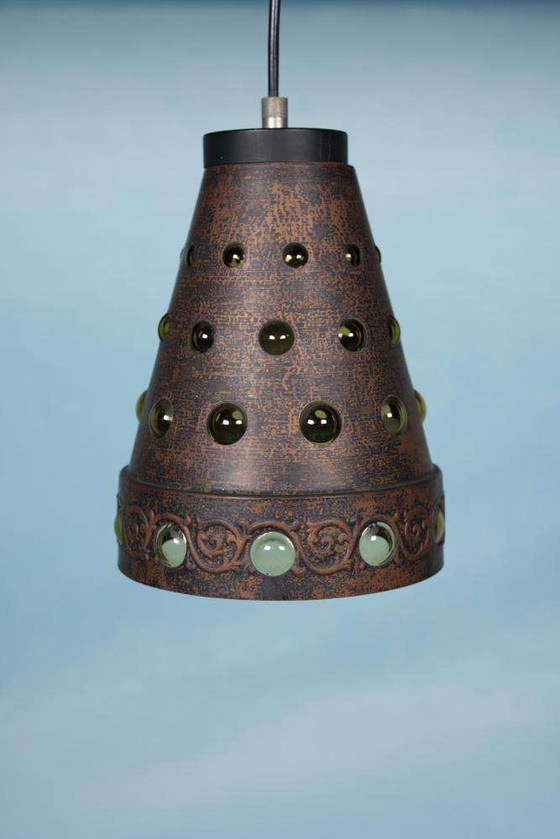 Image 1 of Vintage Peil & Putzler hanglamp, jaren 50/60 brutalist