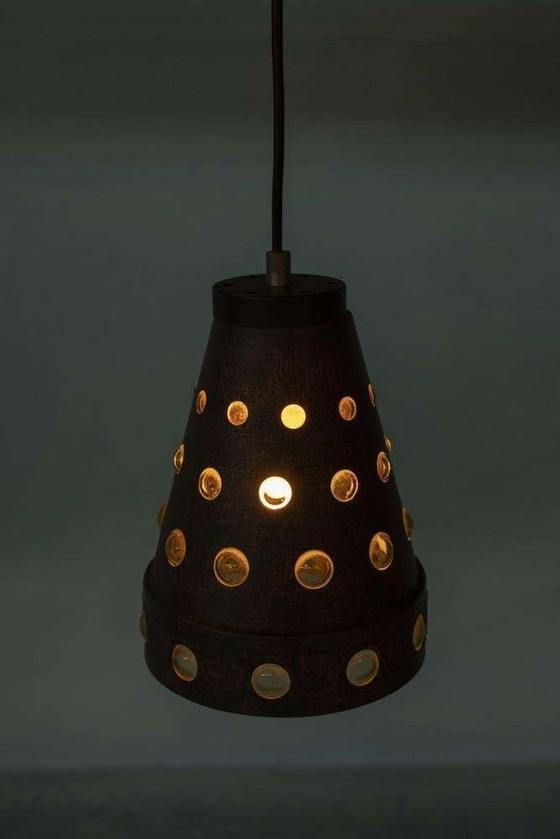 Image 1 of Vintage Peil & Putzler hanglamp, jaren 50/60 brutalist
