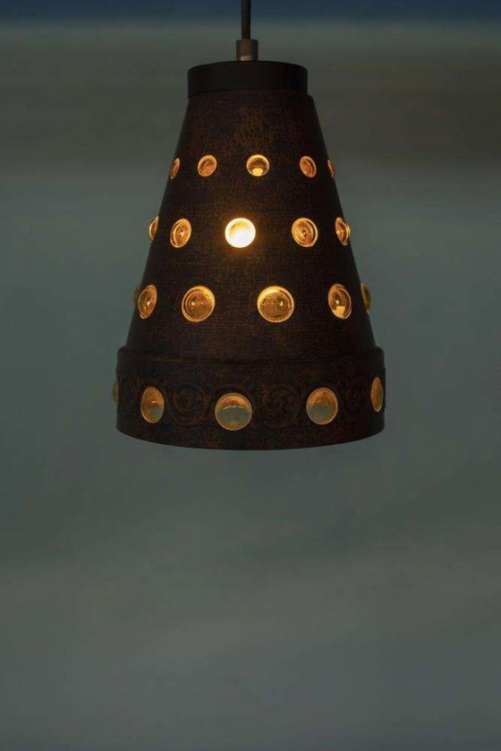 Image 1 of Vintage Peil & Putzler hanglamp, jaren 50/60 brutalist