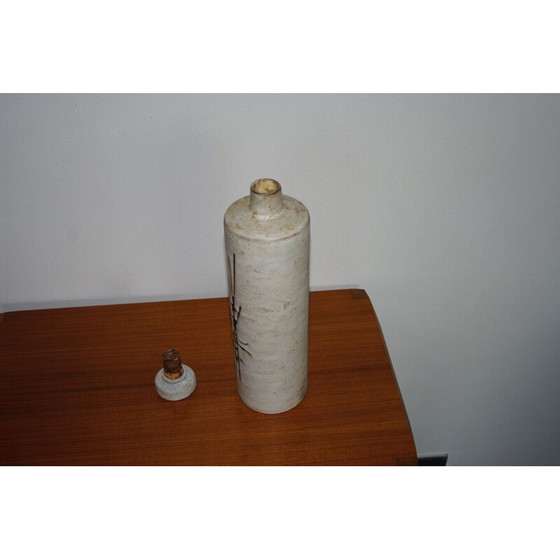 Image 1 of Vintage keramieken fles van Henri Cimal Vallauris, 1950