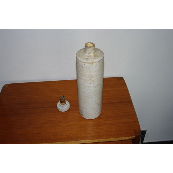 Image 1 of Vintage keramieken fles van Henri Cimal Vallauris, 1950