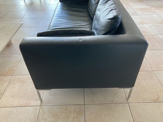 Image 1 of B&B Italia Charles Sofa Zwart Leder