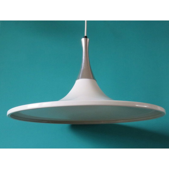 Image 1 of Vintage witgelakte metalen ophanging