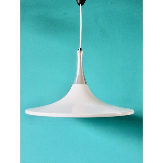 Image 1 of Vintage witgelakte metalen ophanging