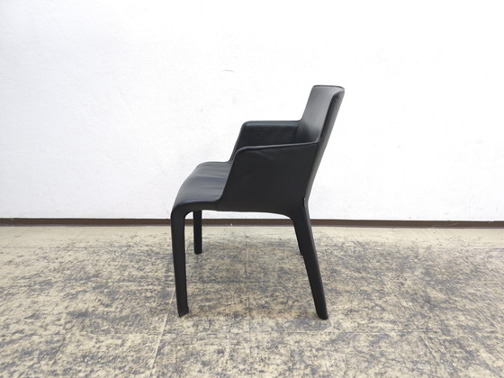 Image 1 of 6 Walter Knoll Gio stoelen Design stoel Leren stoel Moderne eetkamerstoel