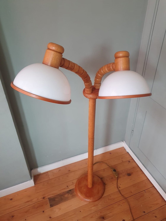 Image 1 of Vintage Steinhauer Mushroom Vloerlamp - Dubbele Kap