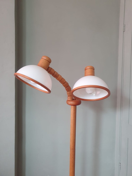 Image 1 of Vintage Steinhauer Mushroom Vloerlamp - Dubbele Kap