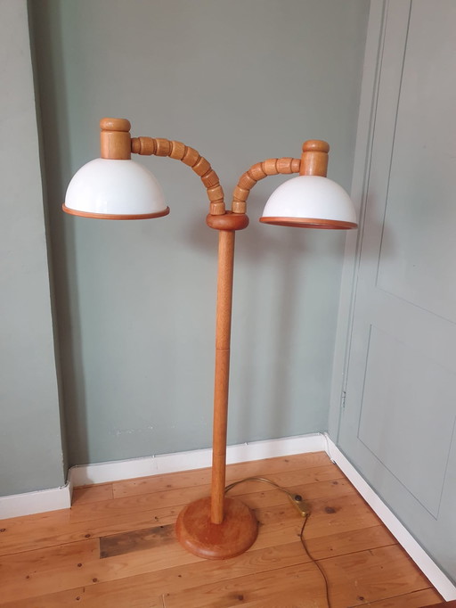 Vintage Steinhauer Mushroom Vloerlamp - Dubbele Kap