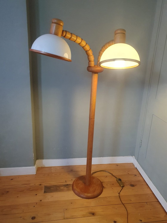 Image 1 of Vintage Steinhauer Mushroom Vloerlamp - Dubbele Kap