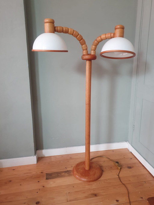 Vintage Steinhauer Mushroom Vloerlamp - Dubbele Kap