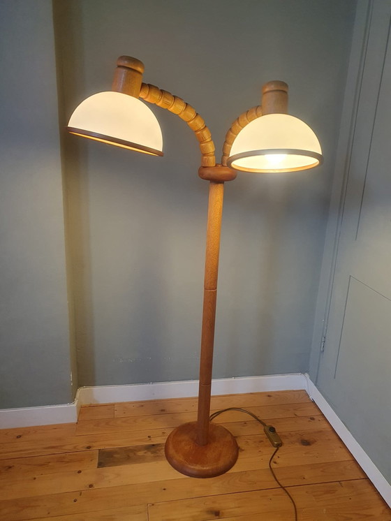 Image 1 of Vintage Steinhauer Mushroom Vloerlamp - Dubbele Kap