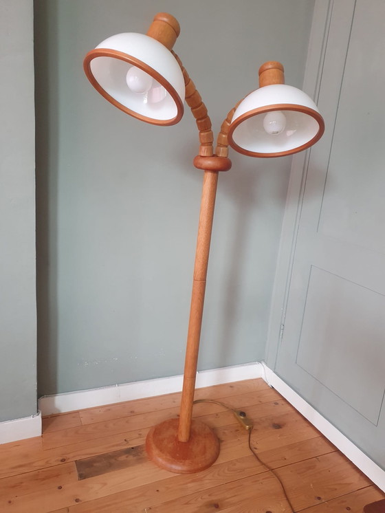 Image 1 of Vintage Steinhauer Mushroom Vloerlamp - Dubbele Kap