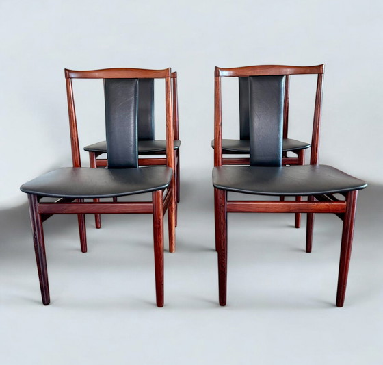 Image 1 of Iconische Stoelen Van Henning Sørensen 4 Stuks