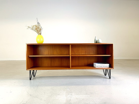 Image 1 of Mid Century Dressoir Wk Meubelen Teak Lowboard Haarspeld Vintage