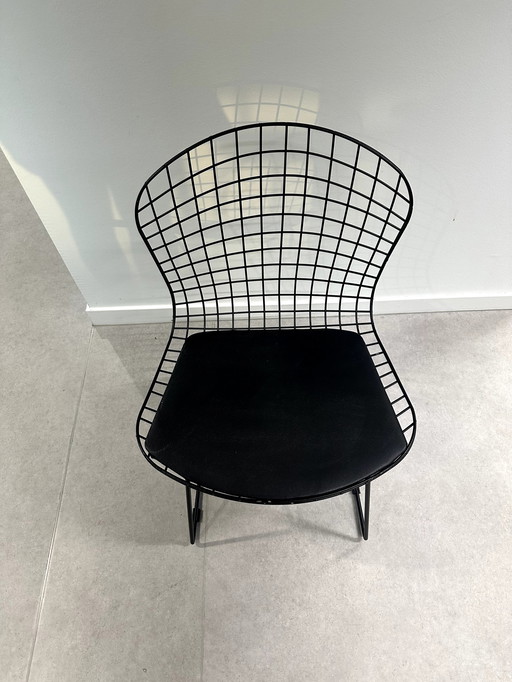 12 X Knoll Bertoia Replica Draadstoel Zwart Eetkamerstoel