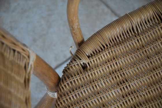 Image 1 of Rieten Rotan Stoel