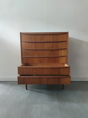Vintage Deense ladekast in teak 