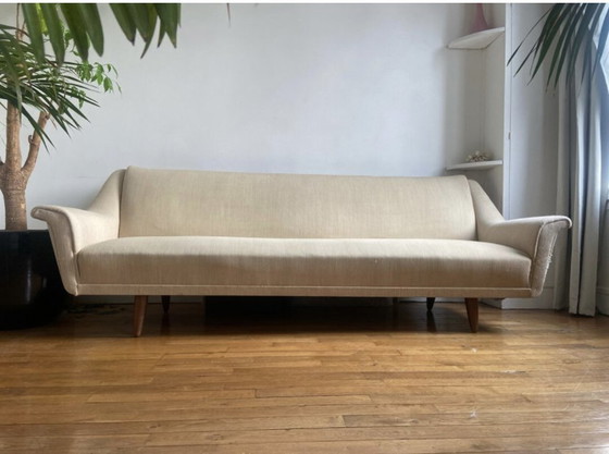 Image 1 of Beige Canapé En Toile De Laine