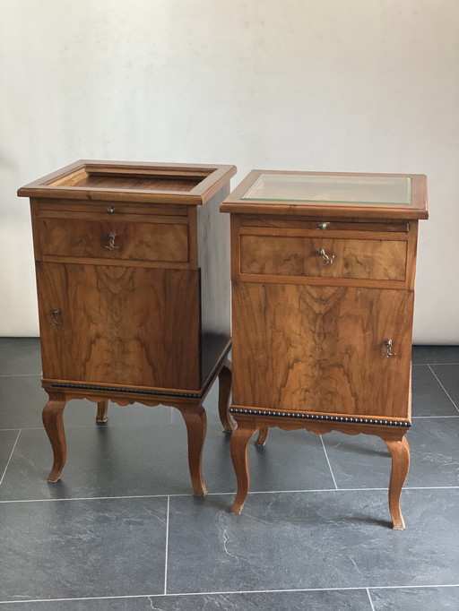 2x Louis eiken bijzettafel