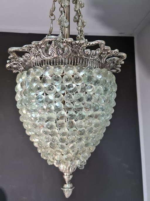 Plafond Hanglamp, Mid Century Modern, Art Deco, Murano glas, Kunstglas, Wijnstok, Hyper Vintage, Uniek