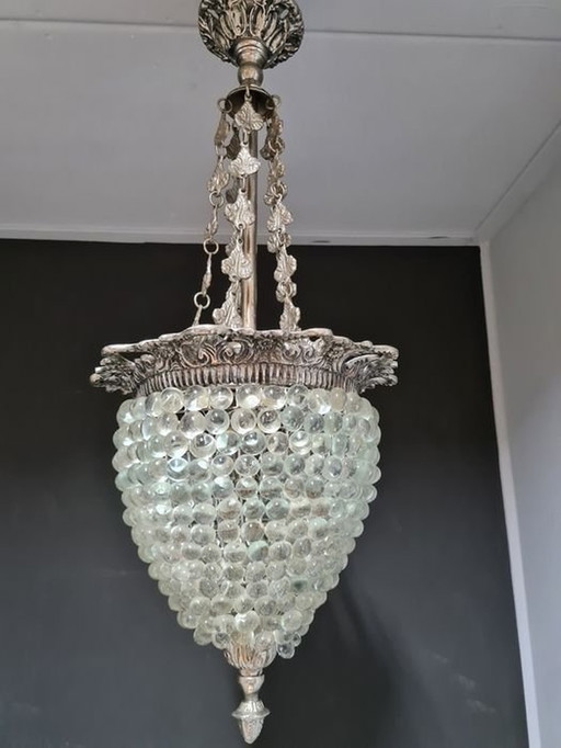 Plafond Hanglamp, Mid Century Modern, Art Deco, Murano glas, Kunstglas, Wijnstok, Hyper Vintage, Uniek