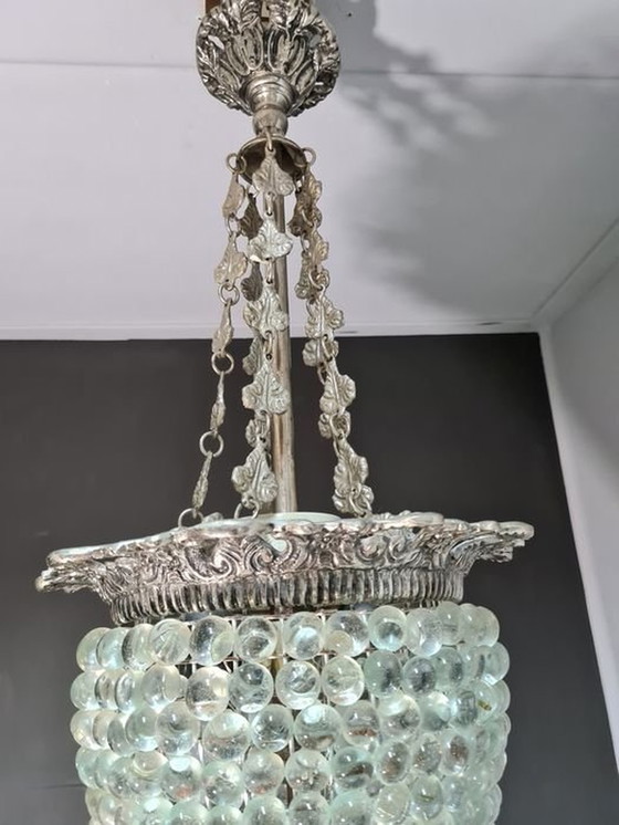 Image 1 of Plafond Hanglamp, Mid Century Modern, Art Deco, Murano glas, Kunstglas, Wijnstok, Hyper Vintage, Uniek