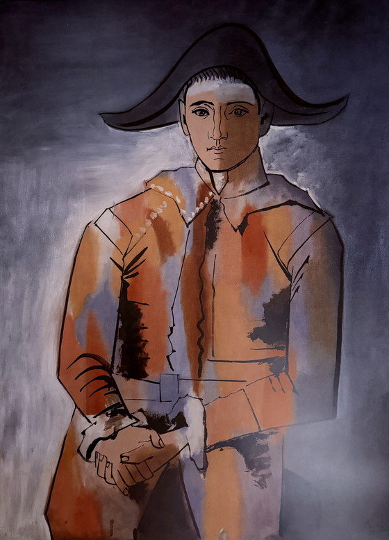 Image 1 of Pablo Picasso: “"Arlequin, Les Mains Croisees, 1923".