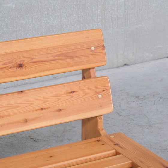 Image 1 of Vintage grenen armstoel, België 1970