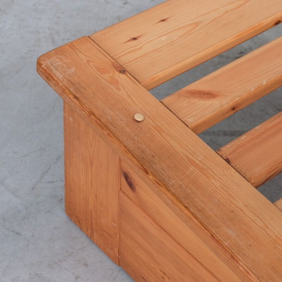 Image 1 of Vintage grenen armstoel, België 1970