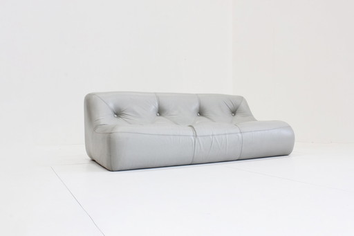 Kali 3 Zits Sofa Ligne Roset Michel Ducaroy Grijs Leder