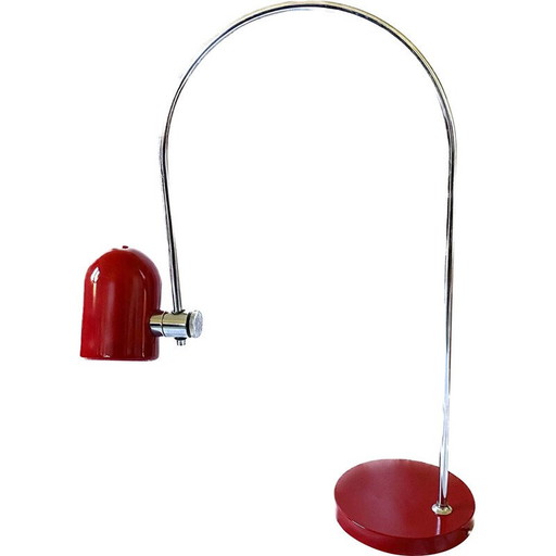 Vintage boogvormige tafellamp van Goffredo Reggiani, Italië 1970