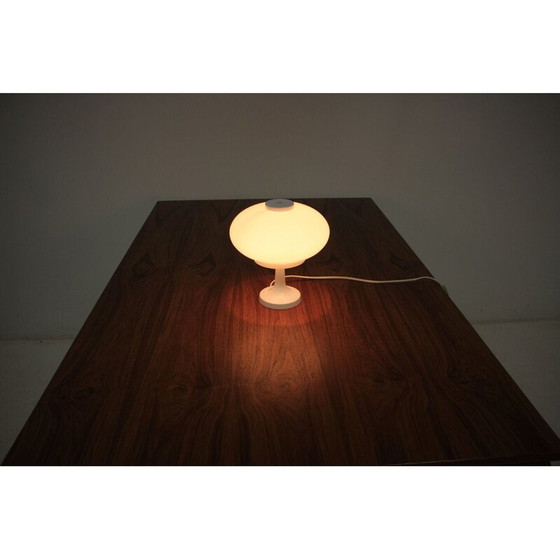 Image 1 of Vintage melkglaslamp van Valašské Meziříčí, Tsjechië 1970