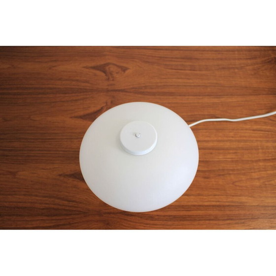 Image 1 of Vintage melkglaslamp van Valašské Meziříčí, Tsjechië 1970