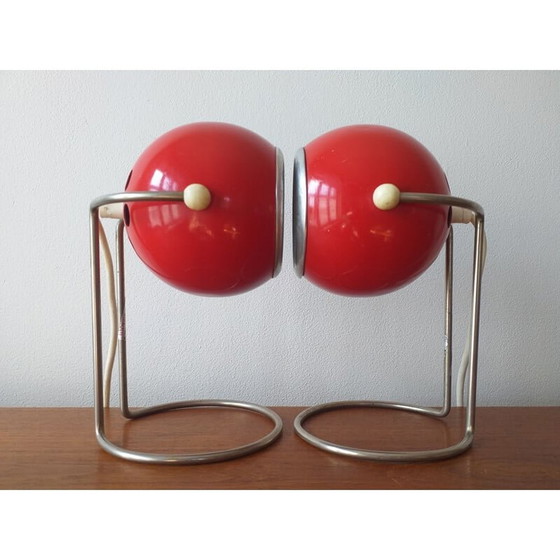 Image 1 of Paar vintage Space Age tafellampen 1970