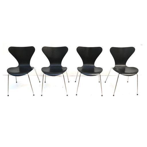 Set van 4 vlinderstoelen van Arne Jacobsen voor Fritz Hansen