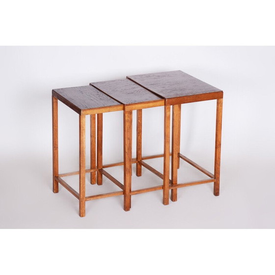 Image 1 of Vintage Art Deco nesttafels van Jan Vanek, 1930