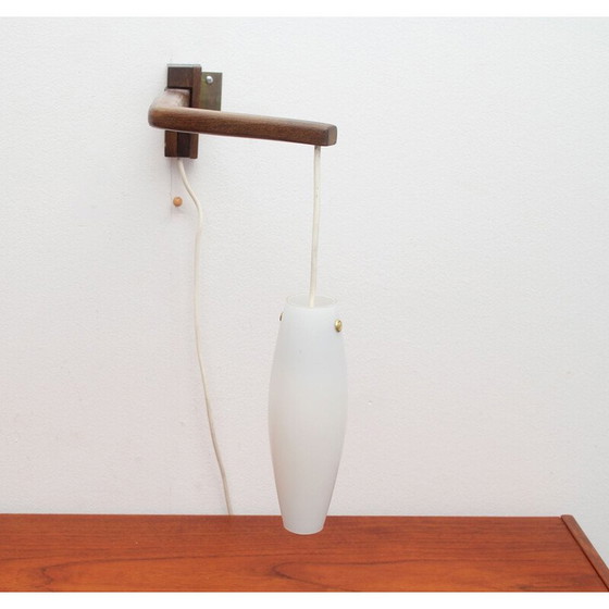 Image 1 of Vintage draaibare boemerang wandlamp, Scandinavisch 1960