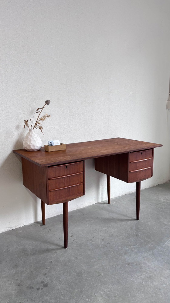 Image 1 of Vintage Deens Bureau In Teak