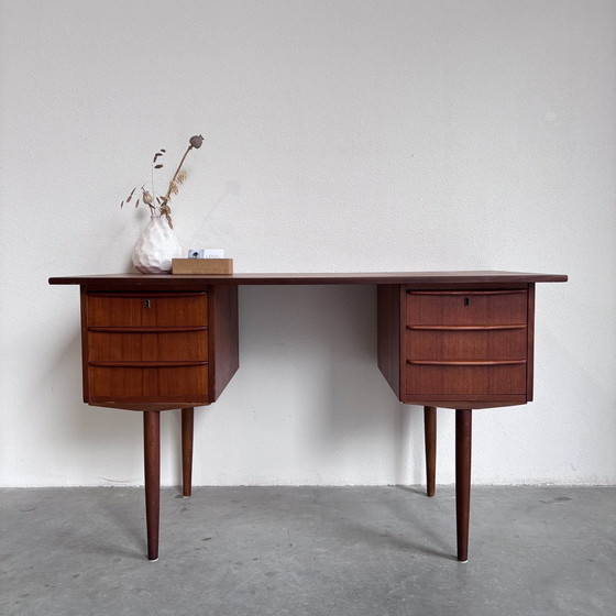 Image 1 of Vintage Deens Bureau In Teak