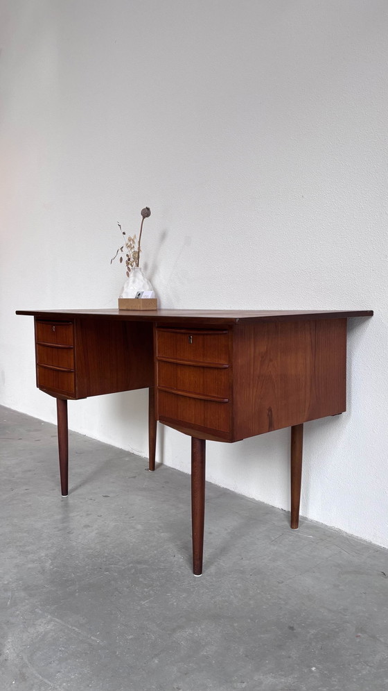 Image 1 of Vintage Deens Bureau In Teak